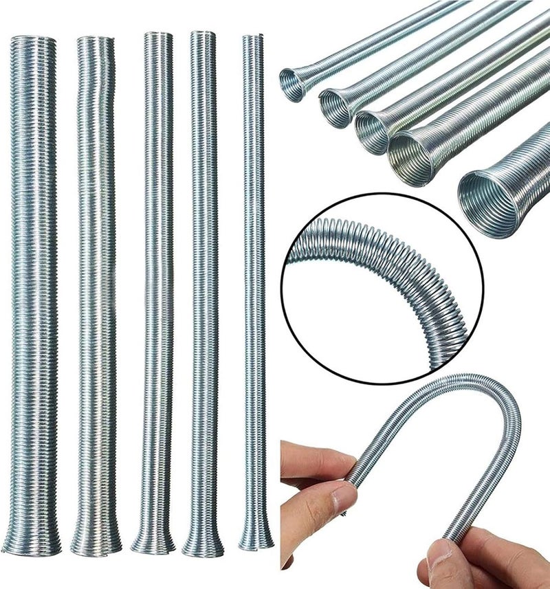 SEIWEI 5 Pieces Spring Tubing Benders Kit for Copper Aluminum Thin Wall Steel, 1/4'', 5/16'', 3/8'', 1/2'', 5/8'' - Image 3